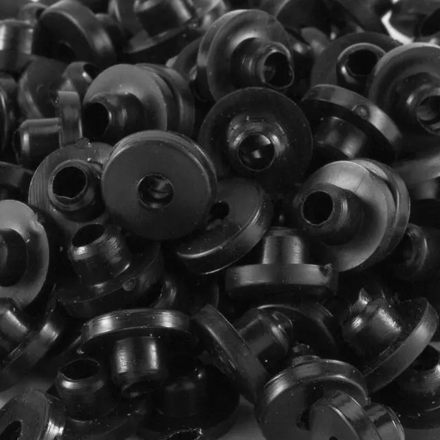 Alt view image 3 of 3 - Afterlife Custom Irons 100 pcs Tattoo Machine Rubber Nipple Half Grommets