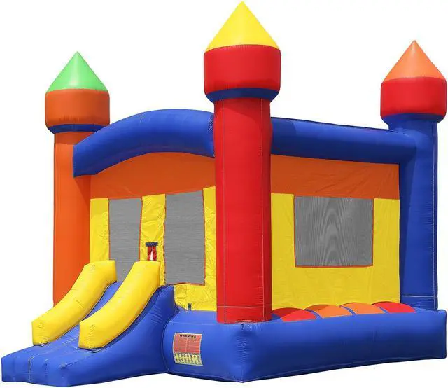 Alt view image 3 of 7 - Cloud 9 Commercial Grade 13' x 13' Castle Bounce House - 100% PVC Bouncer - Inflatable Only