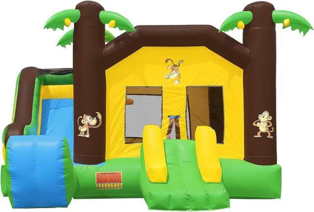 Alt view image 3 of 6 - Cloud 9 Commercial Grade Bounce House 100% PVC Jungle Slide Inflatable Only