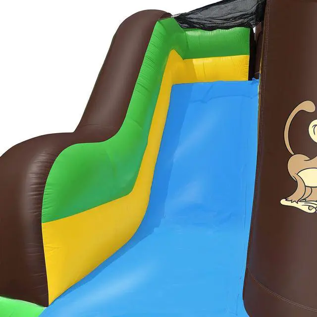 Alt view image 4 of 6 - Cloud 9 Commercial Grade Jungle Bounce House 100% PVC with Blower and Slide