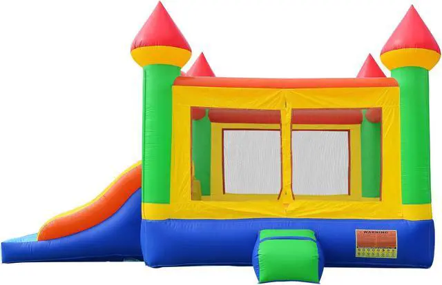Alt view image 2 of 6 - Inflatable HQ Commercial Bounce House Mega Double Slide Climbing Wall 100% PVC Inflatable Only