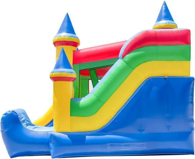 Alt view image 5 of 6 - Inflatable HQ Commercial Grade Bouncing Castle Kingdom Bounce House 100% PVC with Blower and Slide