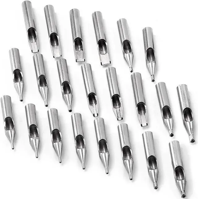Main image of ACE Needles 22 Assorted Stainless Steel Tattoo Tips Nozzles
