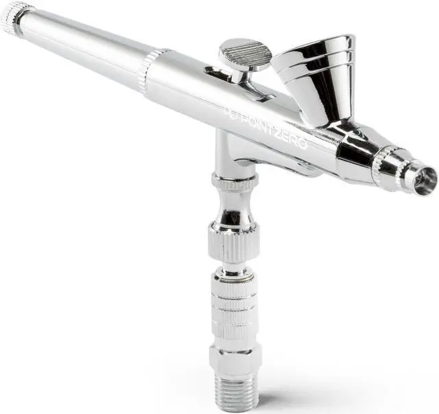 Alt view image 2 of 5 - PointZero Dual-Action 2cc Gravity-feed Airbrush 3 Tip Set (.2mm .3mm .5mm)