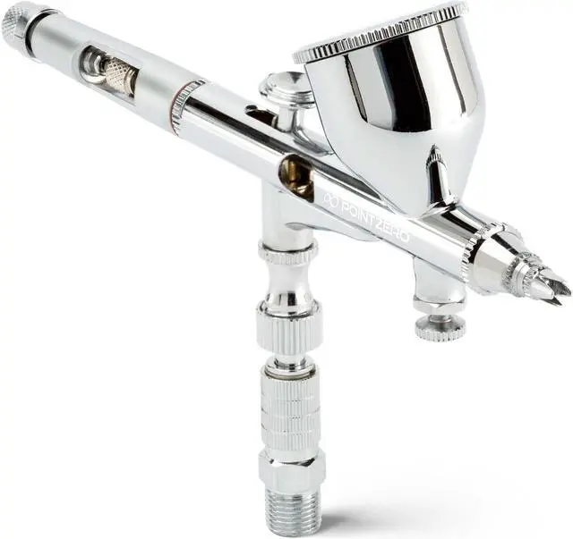 Alt view image 2 of 5 - PointZero Precision 9cc Airbrush Set MAC Valve Crenelated (.2mm .3mm .5mm)