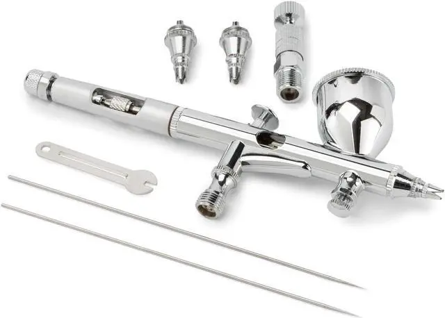 Alt view image 3 of 5 - PointZero Precision 9cc Airbrush Set MAC Valve Crenelated (.2mm .3mm .5mm)