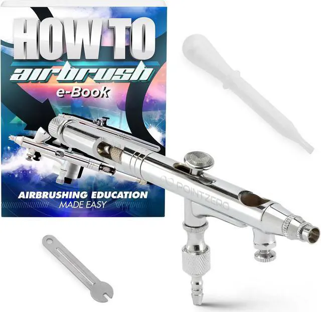 Main image of PointZero Dual-Action .5cc Gravity-Feed Airbrush Set w/ MAC Valve - .2mm Nozzle