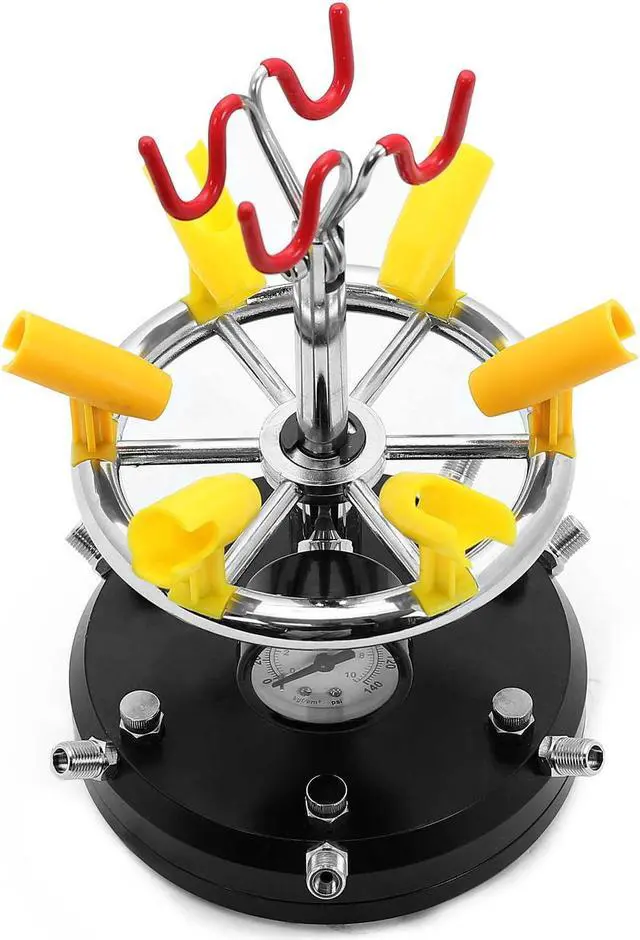 Alt view image 2 of 3 - PointZero Eight Airbrush Holder Station with 6-Way MAC Splitter Manifold