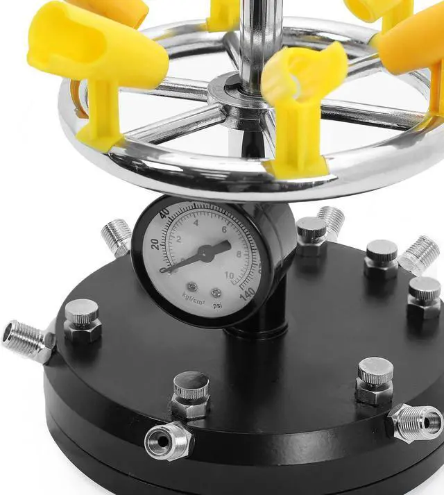 Alt view image 3 of 3 - PointZero Eight Airbrush Holder Station with 6-Way MAC Splitter Manifold