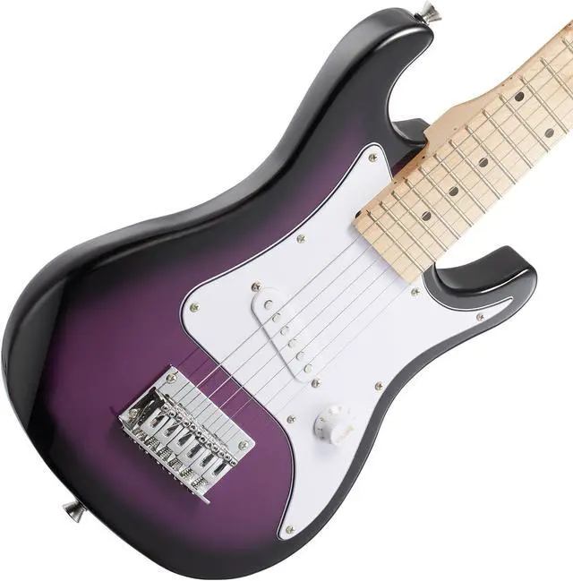 Alt view image 4 of 6 - Ashthorpe 30-inch Beginner Electric Guitar Kit with Amplifier (Purple), Basic Starter Package w/ Gig Bag, Strings, Strap, Picks