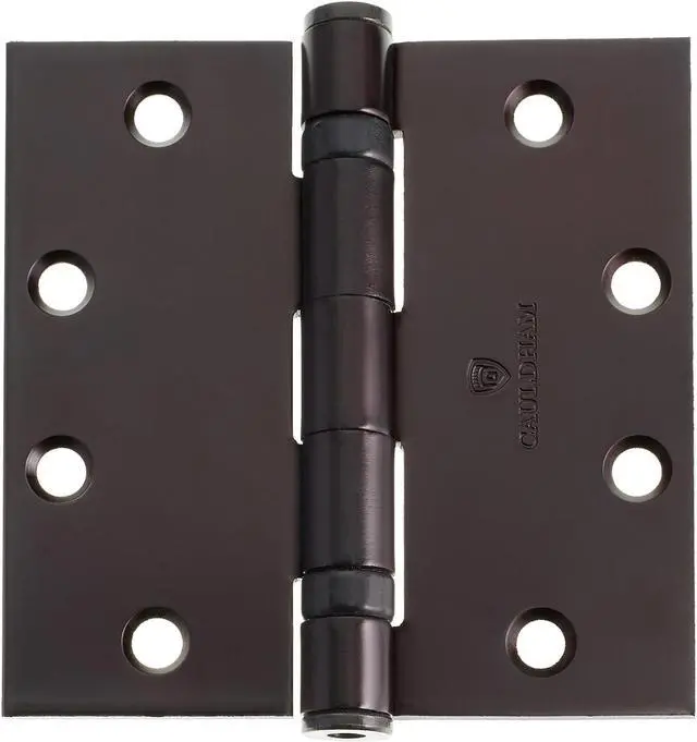 Alt view image 3 of 6 - Cauldham (3 Pack) Commercial-Grade 4-1/2" Full Mortise Ball-Bearing Door Hinges - Oil Rubbed Bronze