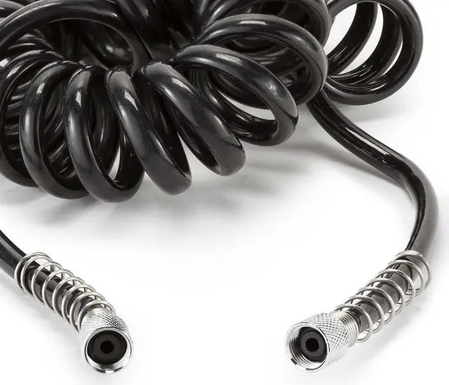 Alt view image 2 of 2 - PointZero 10 ft. Black Coiled Airbrush Air Hose - 1/8 in. BSP