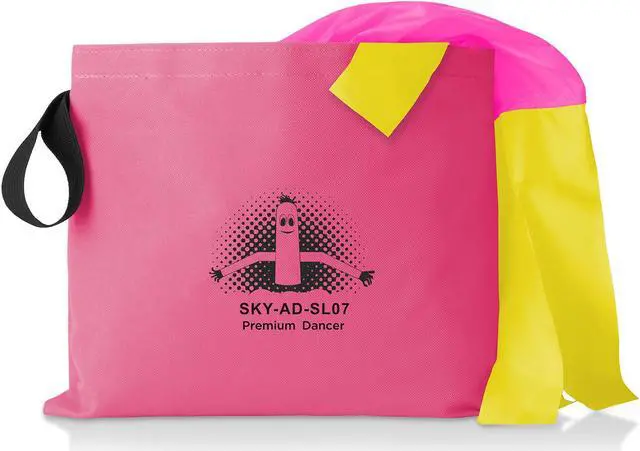 Alt view image 6 of 6 - Inflatable HQ Air Inflatable Dancer Tube Puppet Set, 20 ft. Tall with Blower Fan - Pink