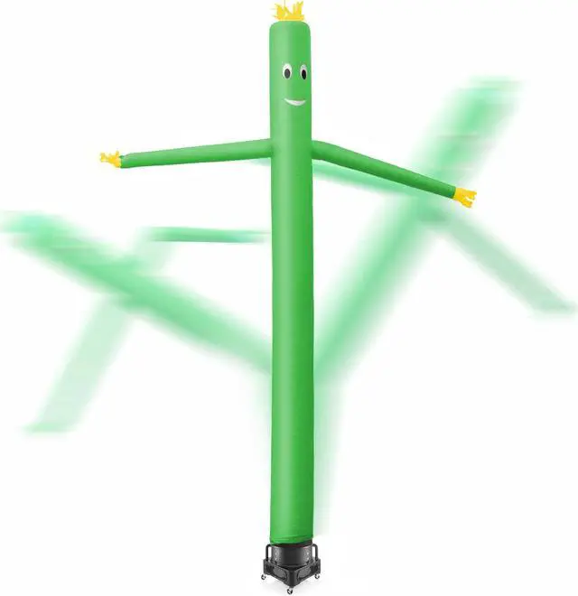Alt view image 4 of 6 - Inflatable HQ Air Inflatable Dancer Tube Puppet Set, 20 ft. Tall with Blower Fan - Green