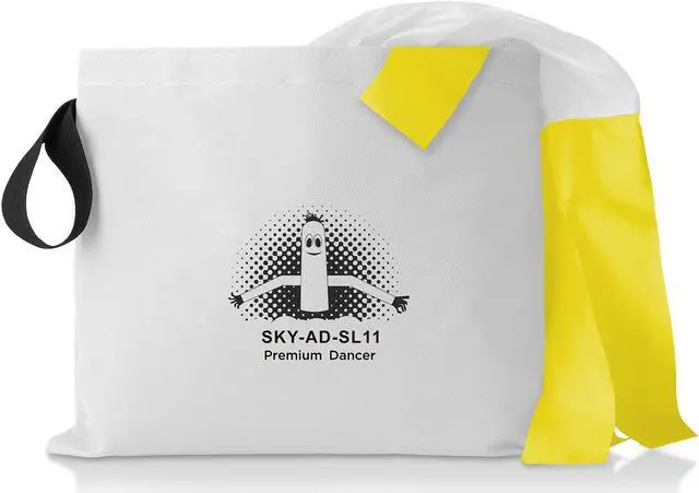 Alt view image 6 of 6 - Inflatable HQ Air Inflatable Dancer Tube Puppet Set, 20 ft. Tall with Blower Fan - White