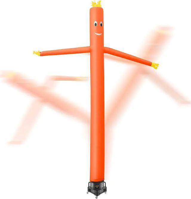 Alt view image 4 of 6 - Cloud 9 Inflatable Wacky Waving Tube Man with Blower, Orange 20 ft Dancing Air Puppet with Flailing Arms