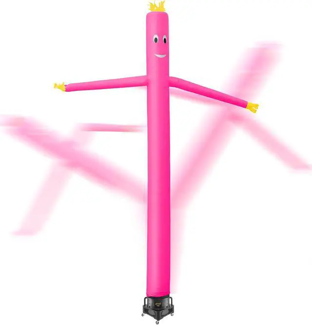Alt view image 4 of 6 - Cloud 9 Inflatable Wacky Waving Tube Man with Blower, Pink 20 ft Dancing Air Puppet with Flailing Arms