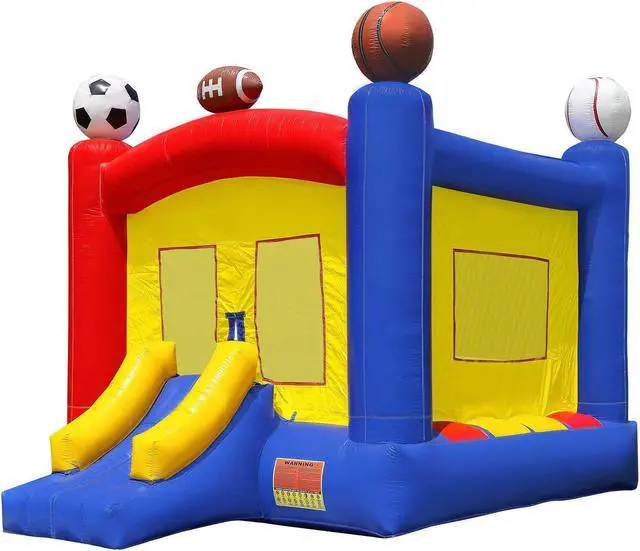 Alt view image 10 of 14 - Inflatable HQ Commercial Grade Sports Bounce House 100% PVC with Blower