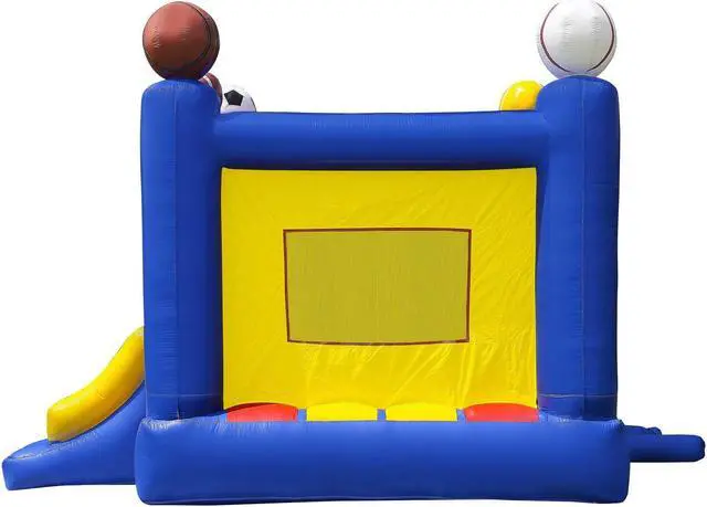 Alt view image 12 of 14 - Inflatable HQ Commercial Grade Sports Bounce House 100% PVC with Blower