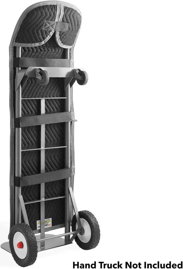 Alt view image 2 of 6 - Sure-Max Heavy Duty Round Top Hand Truck Dolly Cover, Woven Cotton/Polyester, 50" x 16", Black