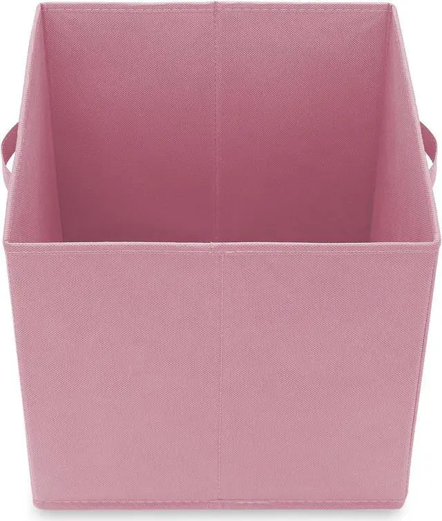 Alt view image 4 of 6 - Casafield Set of 6 Collapsible Fabric Cube Storage Bins, Light Pink - 13" Foldable Cloth Baskets for Shelves, Cubby Organizers & More
