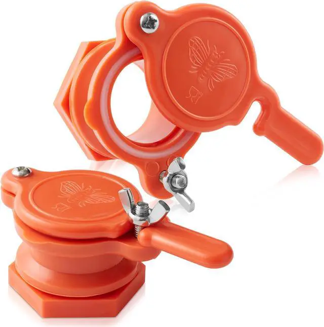 Main image of Honey Keeper Pack of 2 Honey Gate Valves for Extracting - Plastic Gate Beekeeping Tool