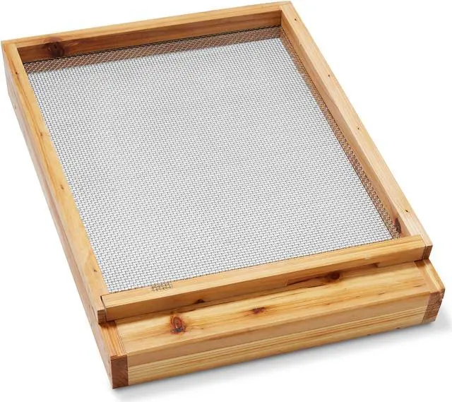 Alt view image 2 of 6 - Honey Keeper 10 Frame Beehive Screened Bottom Board Dipped in 100% Beeswax for Langstroth Beekeeping