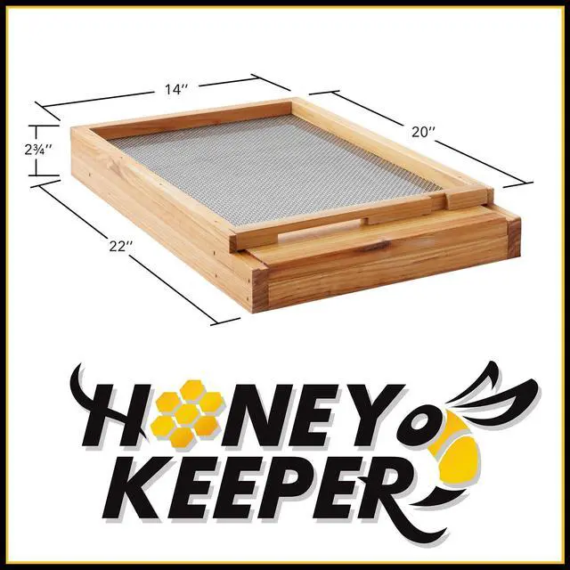 Alt view image 6 of 6 - Honey Keeper 10 Frame Beehive Screened Bottom Board Dipped in 100% Beeswax for Langstroth Beekeeping