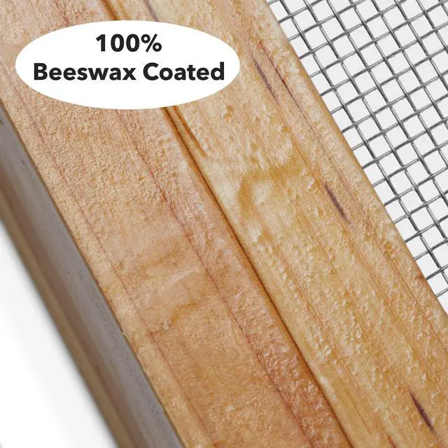 Alt view image 5 of 6 - Honey Keeper 10 Frame Beehive Screened Bottom Board Dipped in 100% Beeswax for Langstroth Beekeeping