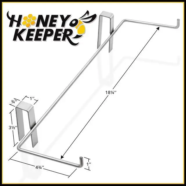 Alt view image 3 of 6 - Honey Keeper Beehive Frame Holder - Stainless Steel Hive Frame Hanger Perch, Pack of 2