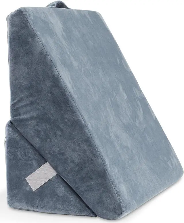 Alt view image 3 of 6 - Made Medical Bed Wedge Pillow for Sleeping - 7 in 1 Folding Memory Foam Cushion, Body Positioner, Back Support for Surgery, Acid Reflux, Anti Snoring - Grey