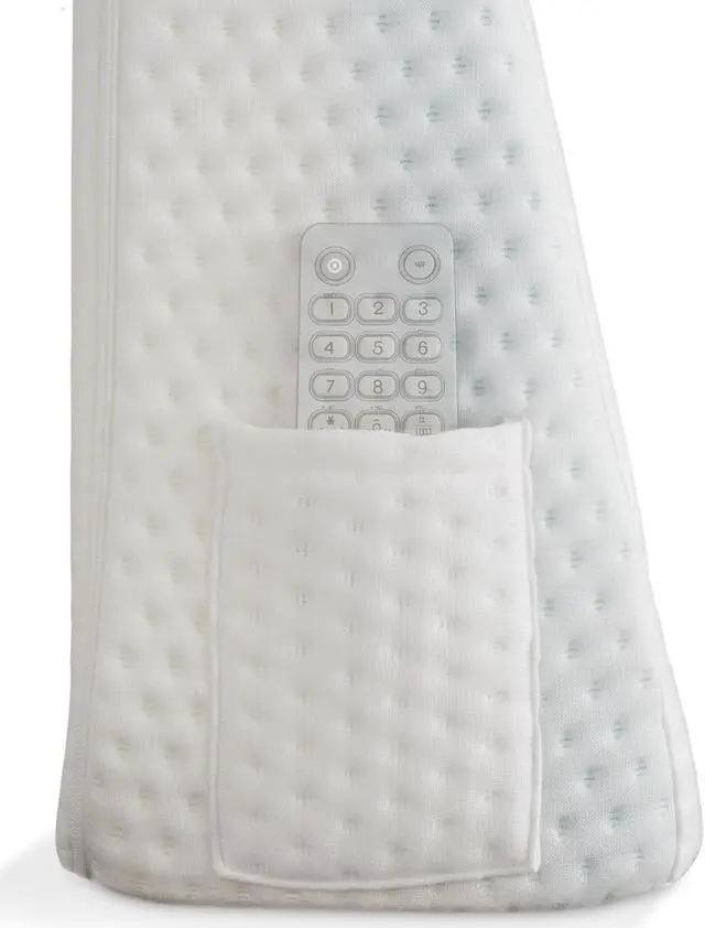 Alt view image 5 of 6 - Made Medical Bed Wedge Pillow - 8" Leg Elevation Body Positioner with Memory Foam for Legs, Knee, Ankle, Lower Back Support, Acid Reflux - White Cover