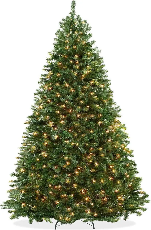 Main image of Casafield 4.5FT Realistic Pre-Lit Green Spruce Artificial Holiday Christmas Tree with Sturdy Metal Stand