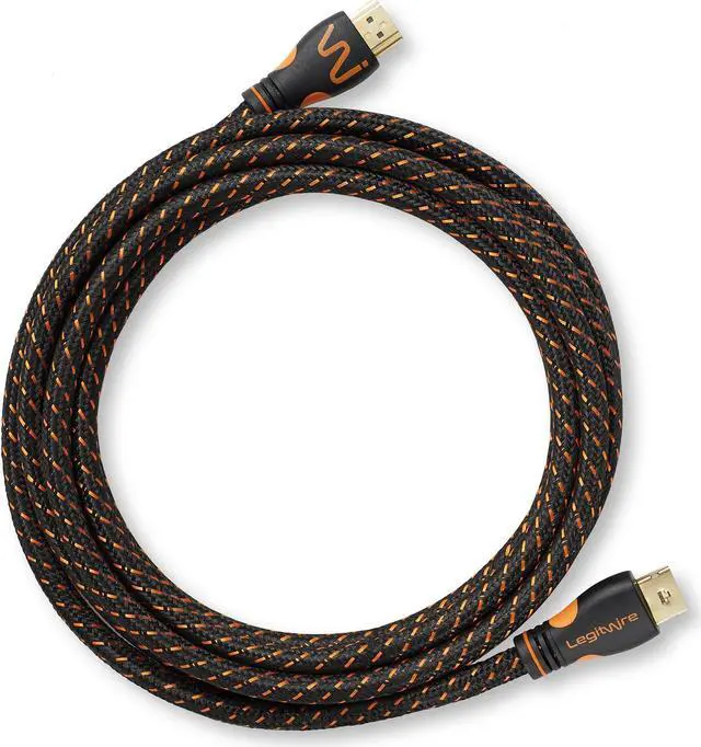 Alt view image 5 of 6 - LegitWire 10 ft 4K High Speed HDMI Cables, 5 Pack - 18Gbps HDMI 2.0 (4K @ 60hz HDR UHD 4:4:4 Chroma) - Ethernet - Locking Head - Deep Color Ultra HD with ARC, 3D, HDCP 2.2, 28AWG, Gold Plated