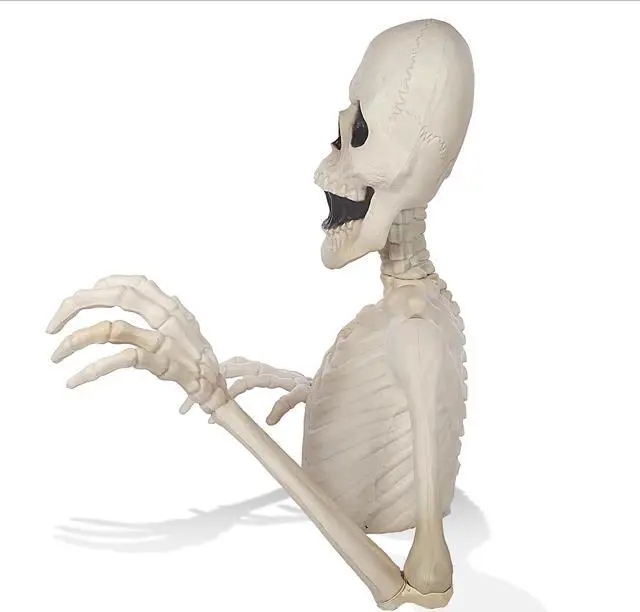 Alt view image 6 of 6 - BOO BOX 35"  Groundbreaking Skeleton  - Outdoor Halloween Decorations for Porch or Yard