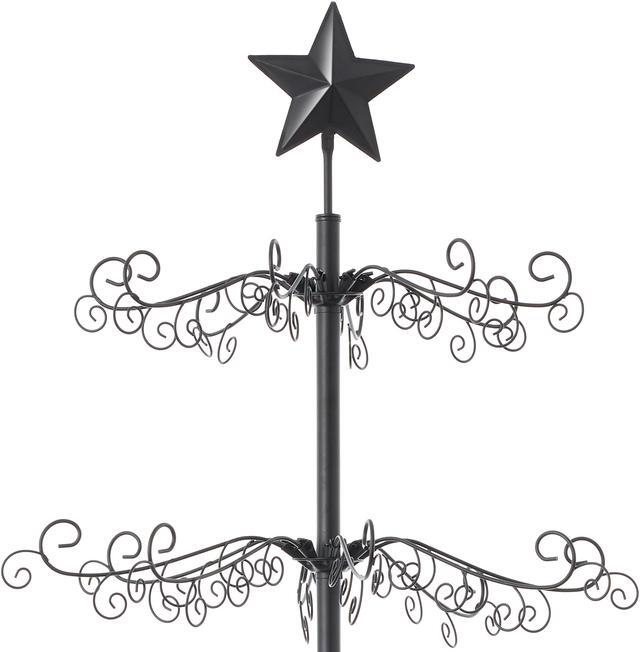 Alt view image 3 of 6 - Casafield Ornament Display Stand - 6' Black Wrought Iron Christmas Tree Ornament Holder