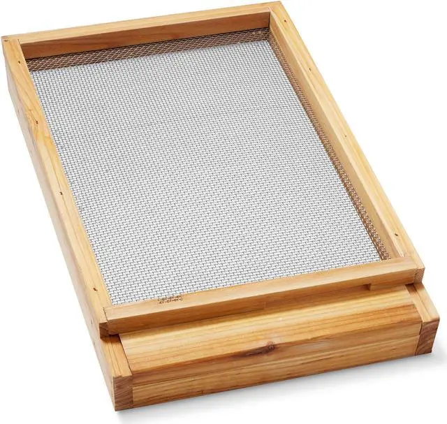 Alt view image 2 of 6 - Honey Keeper 8 Frame Beehive Screened Bottom Board Dipped in 100% Beeswax for Langstroth Beekeeping