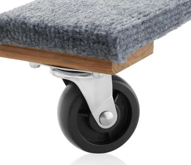 Alt view image 4 of 6 - Sure-Max Heavy-Duty 12 in. x 18 in. Furniture Moving Dolly, 2-Pack, Premium Hardwood with Swivel Casters, 1,320 lbs. Total Capacity