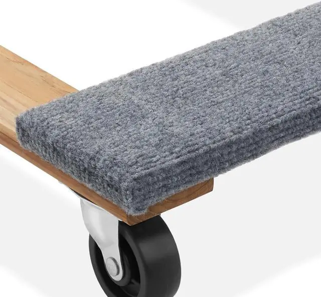 Alt view image 5 of 6 - Sure-Max Heavy-Duty 12 in. x 18 in. Furniture Moving Dolly, 2-Pack, Premium Hardwood with Swivel Casters, 1,320 lbs. Total Capacity