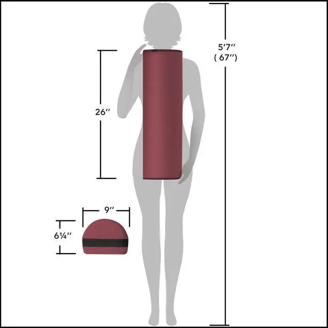 Alt view image 6 of 6 - Saloniture 3/4 Jumbo Round Massage Table Bolster Pillow Pad - 26 x 9 x 6-1/4 Inch - Burgundy