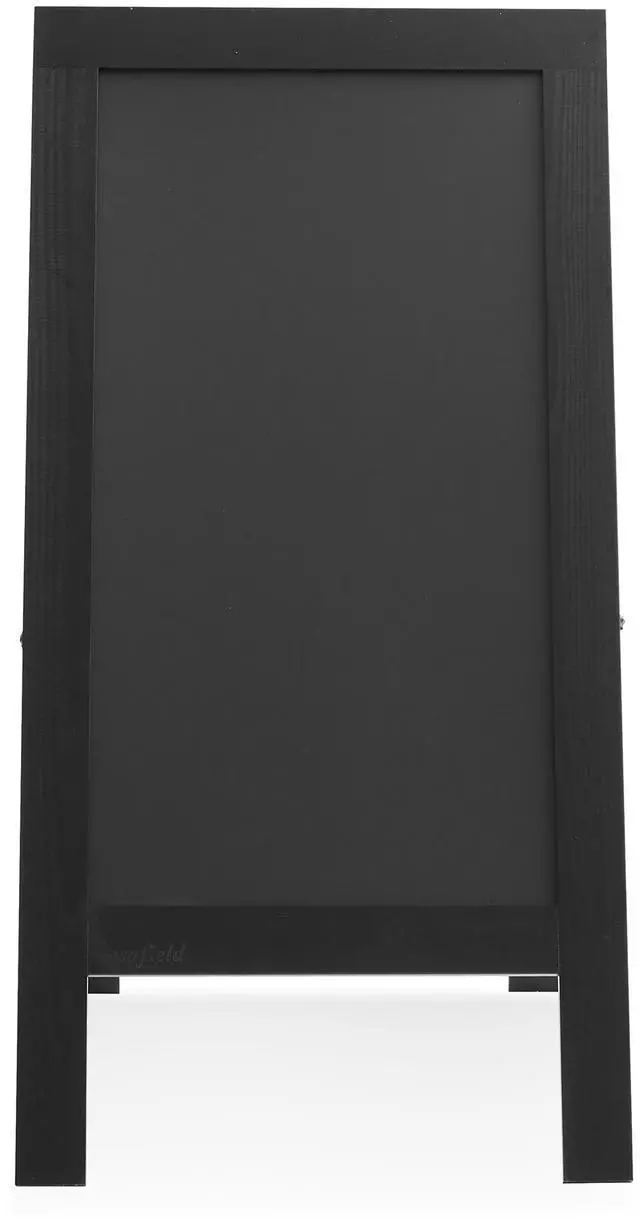 Alt view image 3 of 6 - Casafield A Frame Chalkboard Sign, 40" x 20" Black Double-Sided Magnetic Menu Board for Restaurants, Sandwich Shops, Cafés, Sidewalks, Weddings