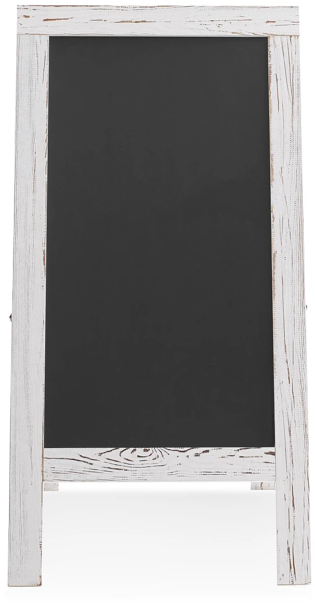 Alt view image 3 of 6 - Casafield A-Frame Chalkboard Sign, 40 x 20 Whitewash Wooden Double-Sided Magnetic Easel Menu Board for Restaurants, Cafes, Sidewalks, Weddings