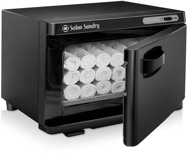 Alt view image 2 of 6 - Salon Sundry Professional Hot Towel Warmer Cabinet - Facial Spa and Salon Equipment - Black