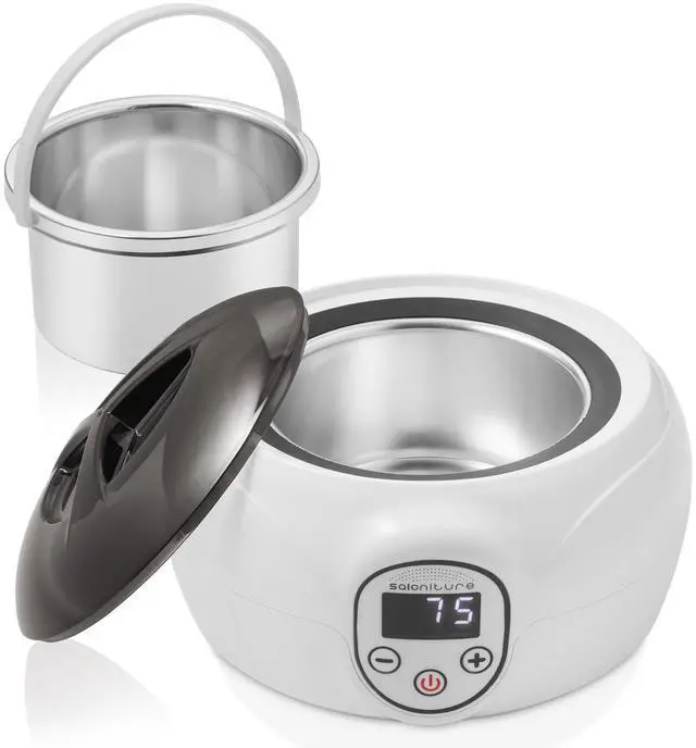 Alt view image 2 of 6 - Saloniture Professional Wax Warmer Machine for Hair Removal with Digital Display for Home, Spa, or Salon - Black Lid