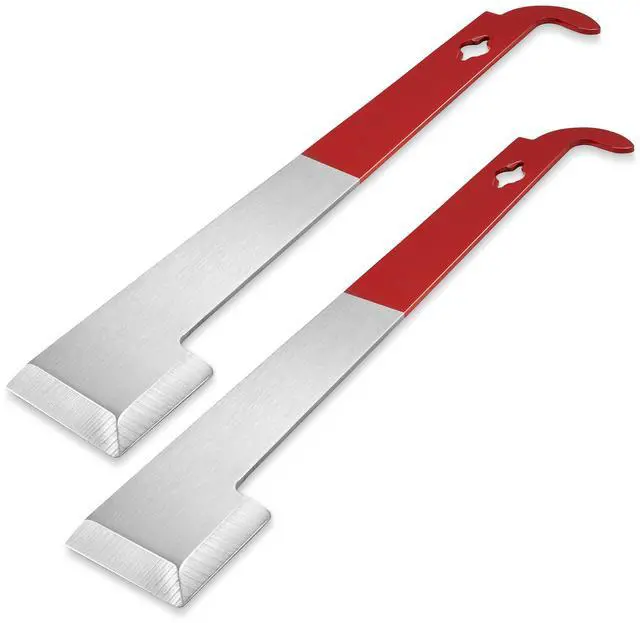 Main image of Honey Keeper 2-Pack Stainless Steel J Hook Bee Hive Tool, 10-1/2 inch Frame Lifter and Scraper, Beekeeping Equipment