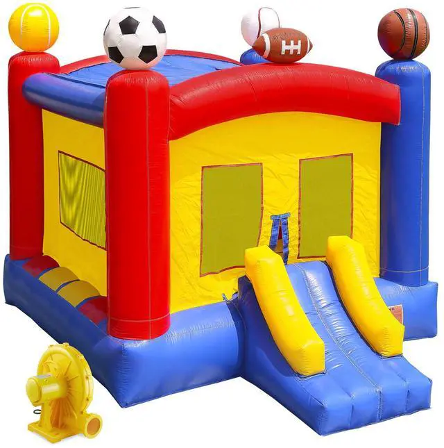 Alt view image 8 of 14 - Inflatable HQ Commercial Grade Sports Bounce House 100% PVC with Blower