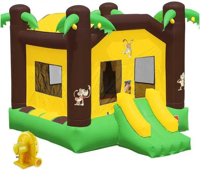 Alt view image 7 of 11 - Inflatable HQ Commercial Grade Jungle Bounce House 100% PVC with Blower