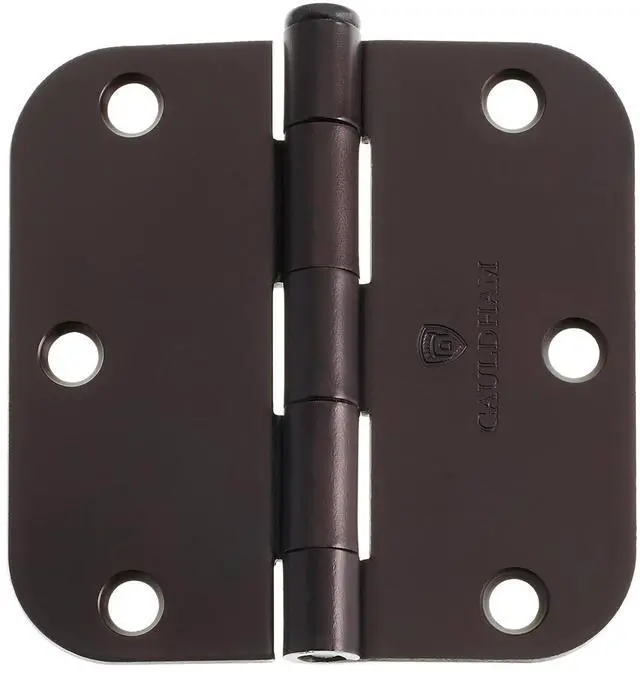 Alt view image 3 of 6 - Cauldham (24 Pack) Heavy-Duty 3-1/2" Interior Door Hinges with 5/8" Radius Corners - Oil Rubbed Bronze