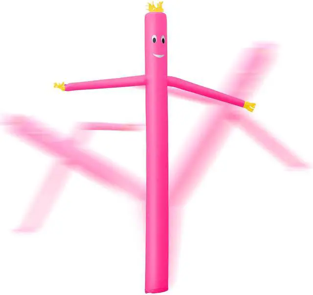 Alt view image 3 of 6 - Cloud 9 Inflatable Wacky Waving Tube Man, Pink 20 ft Dancing Air Puppet with Flailing Arms