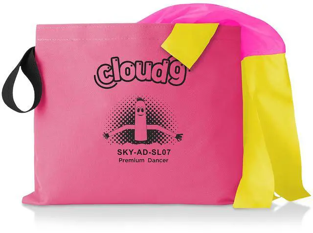 Alt view image 4 of 6 - Cloud 9 Inflatable Wacky Waving Tube Man, Pink 20 ft Dancing Air Puppet with Flailing Arms